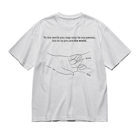 I wanna hold your hand - mother and kids - holding hands-200g High-Quality 100% Cotton T-Shirt with Heat Transfer Printing