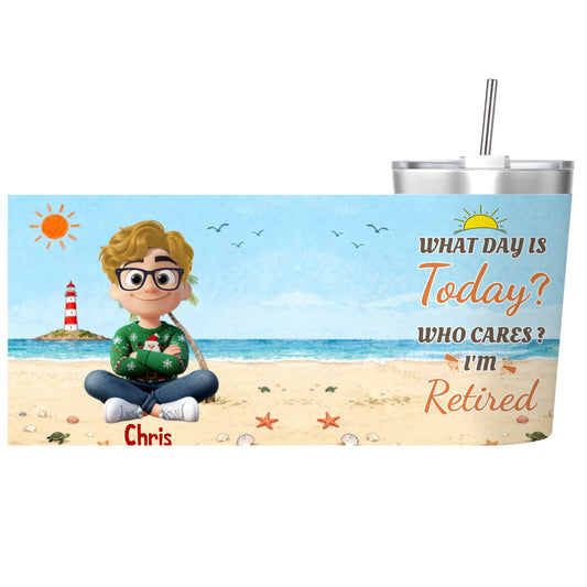 -12OZ Insulated Tumbler with Cone Straw - Personalized Design