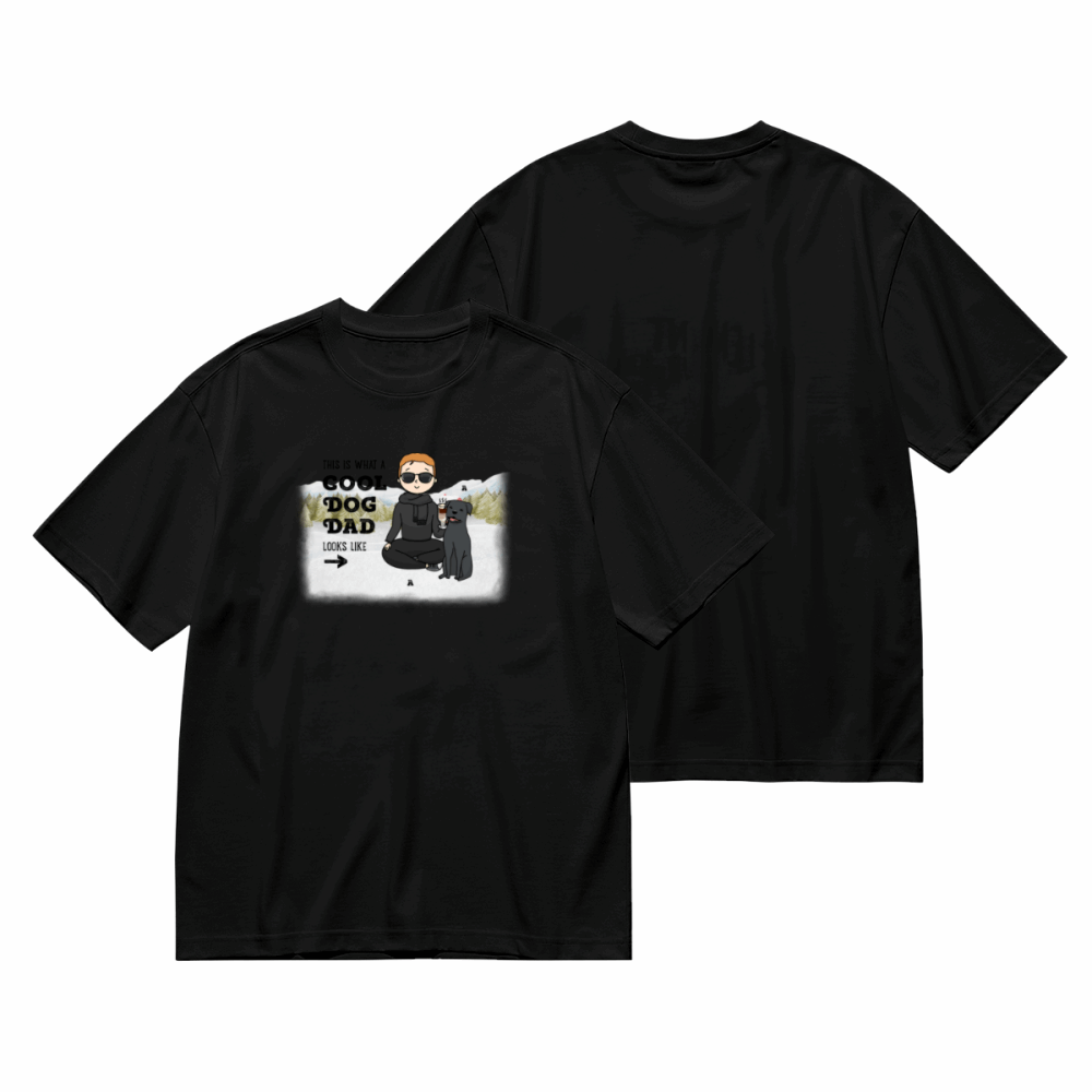 Cool Dog Father -Personalization Custom 200g cotton T-shirt