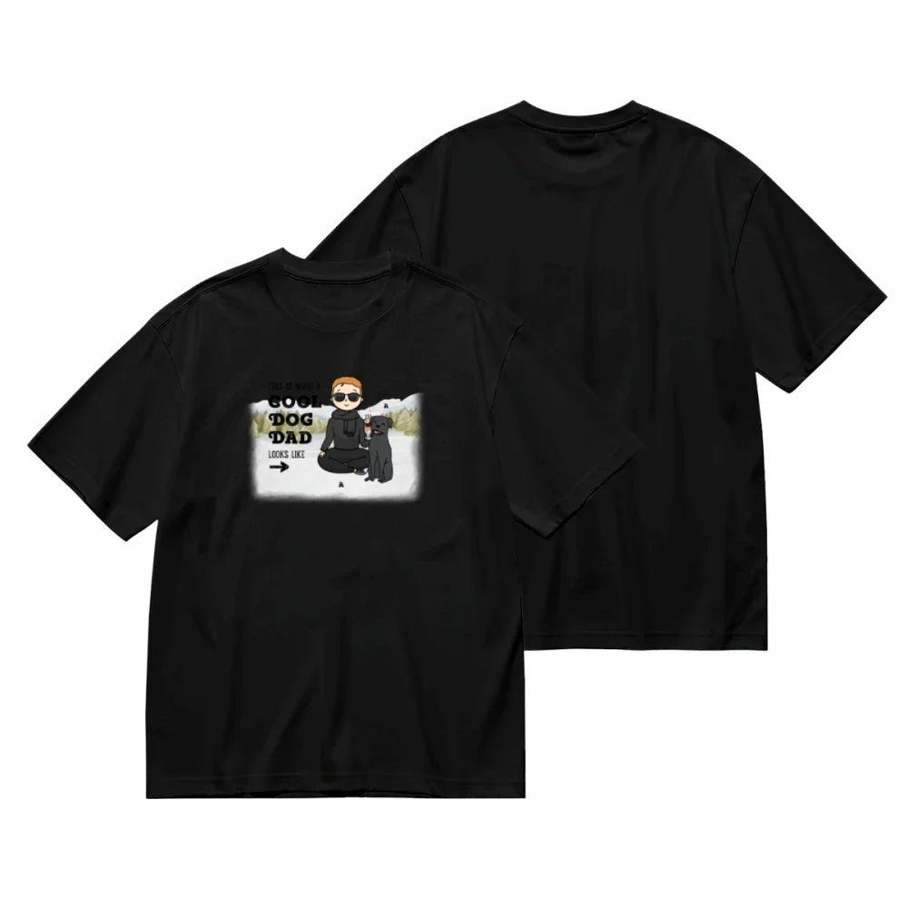 Cool Dog Father -Personalization Custom 200g cotton T-shirt