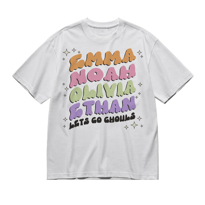 Spooky Text-200g High-Quality 100% Cotton T-Shirt with Heat Transfer Printing