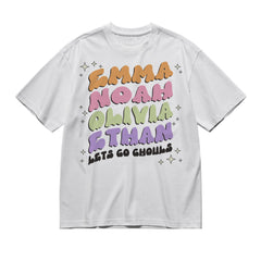 Spooky Text-200g High-Quality 100% Cotton T-Shirt with Heat Transfer Printing