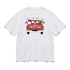 Happy 4th of July-Personalization Custom 200g cotton T-shirt