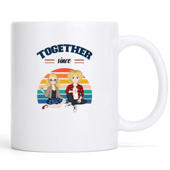 Together since - Personalization Custom Coffee 11/15 oz. Accent Mug
