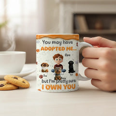 Personalized "I Own You" Funny Dog Mug | Custom Pet Names Gift for Dog Mom | 11oz & 15oz