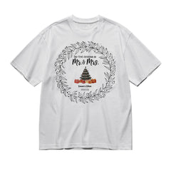 Our first christmas as partners - Text only-200g High-Quality 100% Cotton T-Shirt with Heat Transfer Printing