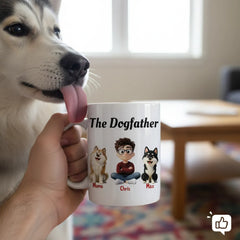 Personalized "The Dogfather" Mug - Funny Custom Gift for Best Dog Dad Ever