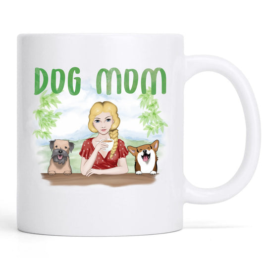 Dog Mom- Personalization Custom Coffee 11/15 oz. Accent Mug