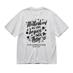 My favorite mom-ents are with you - Titles-200g High-Quality 100% Cotton T-Shirt with Heat Transfer Printing