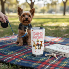 Personalized Dog Mom Tumbler with Custom Dogs & Names