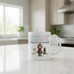 "A Bond That Can't Be Broken" Custom Dog Mom Mug | Personalized Fur Mama Gift | Life is Better with My Dogs Coffee Mug