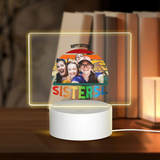 Travel Buddies-Personalized Custom Acrylic Light Panel with Base