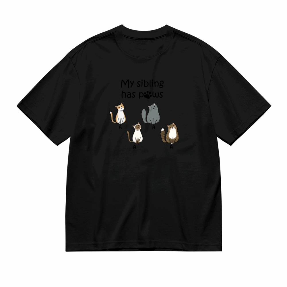 My Sibling has pows -Personalization Custom 200g cotton T-shirt