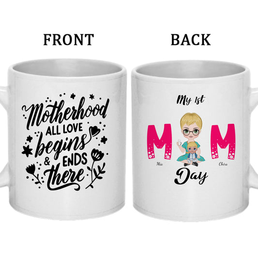 My 1st Mom Day-Personalized Double-Sided Custom Mug 11oz & 15oz