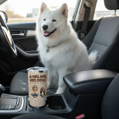 Personalized Dog Mom 20oz Tumbler | Custom "A Girl & Her Dogs" Cup