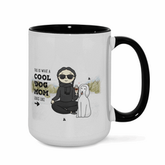 This is what a coolpet mom looks like Personalization Custom Coffee 15 oz. Accent Mug